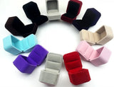 Velvet Jewelry Box for Wedding, Earrings, Necklaces - Gift Display Case