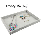 Velvet Jewelry Display Holder Trays Case