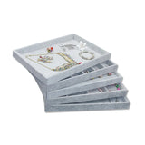 Velvet Jewelry Display Holder Trays Case