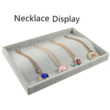 Velvet Jewelry Display Holder Trays Case