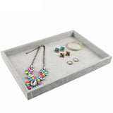 Velvet Jewelry Storage Tray Ring Bracelet Earring Holder Display Case