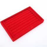 Velvet Jewelry Tray Ring Earring Storage Box Necklace Pendant Display