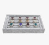 Velvet Jewelry Tray for Rings Smart Storage - 3 Color Options