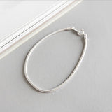 High Vintage 925 Silver Bracelet Snake Chain Charm Jewelry