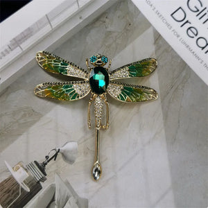 Vintage Dragonfly Brooch for Women Insect Coat Pin Animal Jewelry