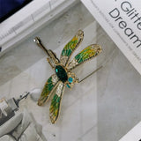 Vintage Dragonfly Brooch for Women Insect Coat Pin Animal Jewelry