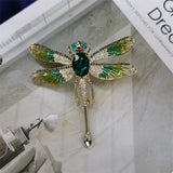 Vintage Dragonfly Brooch for Women Insect Coat Pin Animal Jewelry