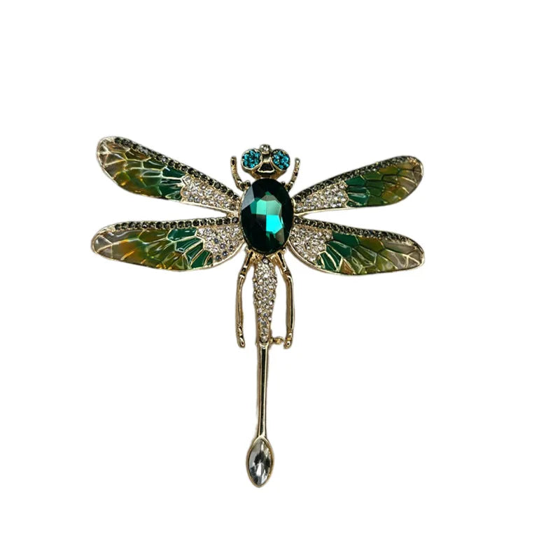 Vintage Dragonfly Brooch for Women Insect Coat Pin Animal Jewelry