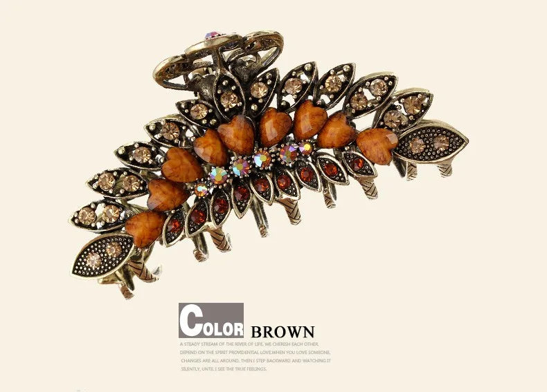 Crystal Rhinestones Hair Claws Hair Clip For Women