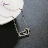 Austrian Crystal Heart Bracelets Women Gift