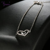 Austrian Crystal Heart Bracelets Women Gift
