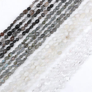 Irregular Quartz Labradorite Moonstone Beads for DIY Jewelry