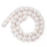 Shell Pearls Round Spacer Charms Beads for DIY Jewelry Making 4/6/8/10mm