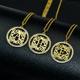 Alphabet CZ Pendant Necklace for Women