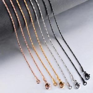 Stainless Steel Necklace Snake Chain Men Women Choker Jewelry