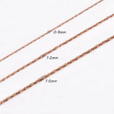 Stainless Steel Necklace Snake Chain Men Women Choker Jewelry