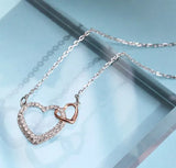 Heart Pendant Clavicle Chain Necklace Gift