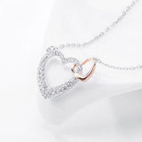 Heart Pendant Clavicle Chain Necklace Gift
