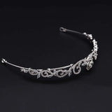 Cubic Zirconia Crown Tiara Bridal Hair Accessories