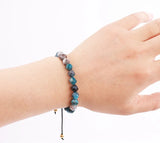 Apatite Macrame Bracelet for Men Women