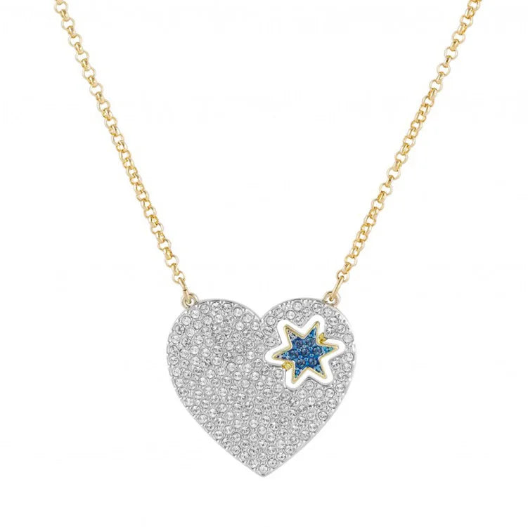 Heart Love Crystal Ladies Pendant Necklace Chain Clavicle Gift