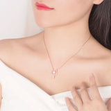 High Women's S925 Sterling Silver Necklace with Pearl