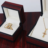 Wood Grain Paper Jewelry Storage Box Spray Paint Organizer