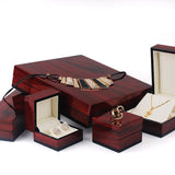 Wood Grain Paper Jewelry Storage Box Spray Paint Organizer