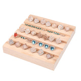 High Wood Ring Display Case Jewelry Organizer