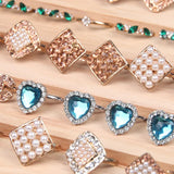High Wood Ring Display Case Jewelry Organizer