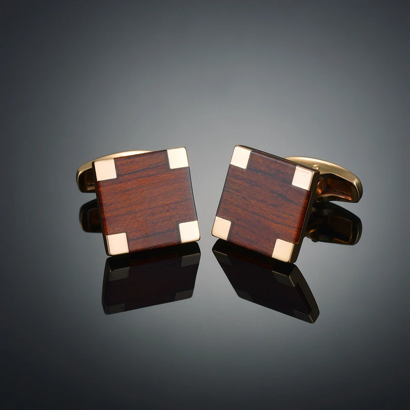 Geometric Cufflinks for Men French Business Shirt Square Men's Cufflinks