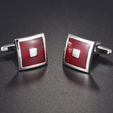 Geometric Cufflinks for Men French Business Shirt Square Men's Cufflinks