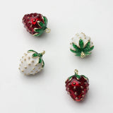 Zinc Alloy Strawberry Charms 6PCS DIY Jewelry Making