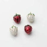 Zinc Alloy Strawberry Charms 6PCS DIY Jewelry Making