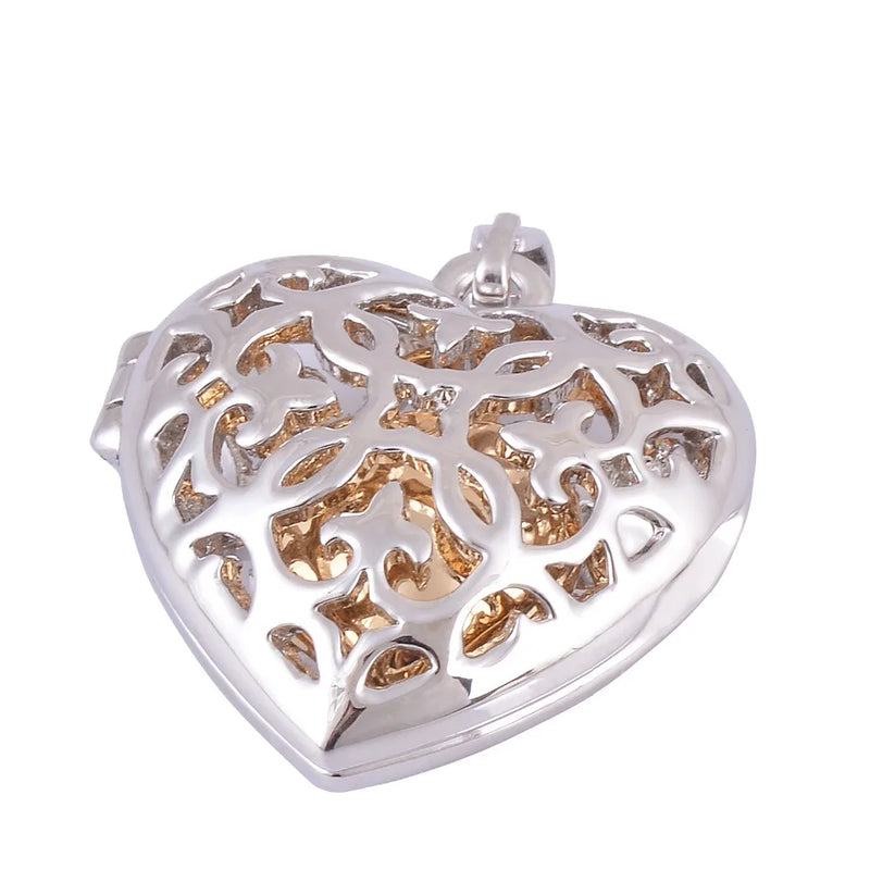 Heart Screw Urn Pendant Necklace Cremation Jewelry
