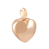 Heart Screw Urn Pendant Necklace Cremation Jewelry
