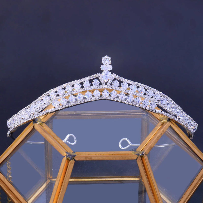 Zircon Bridal Crown Rhinestone Headdress Wedding Hair Accessories