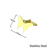 High Butterfly Cufflinks Stainless Steel Men's Business Shirt Cuff Links