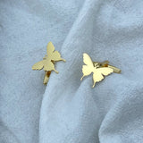 High Butterfly Cufflinks Stainless Steel Men's Business Shirt Cuff Links