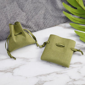 10pcs Necklace Earrings Microfiber Bag