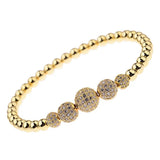 Crystal CZ Wrap Bracelet 6mm 10mm