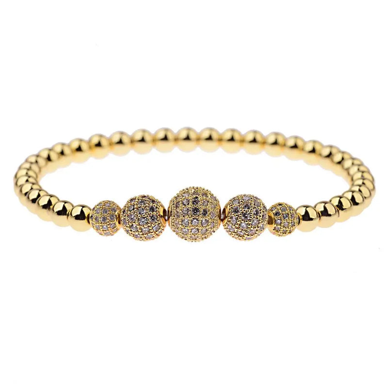 Crystal CZ Wrap Bracelet 6mm 10mm