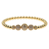 Crystal CZ Wrap Bracelet 6mm 10mm