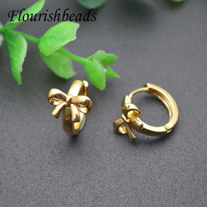 Plating Bowknot Earring Hooks for Jewelry