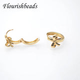 Plating Bowknot Earring Hooks for Jewelry