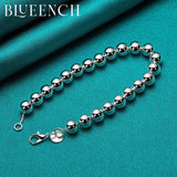 925 Silver Beads Bracelet Couple Engagement Jewelry