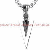 High Tech Stainless Steel Silver/Gold Sword Pendant Necklace for Men