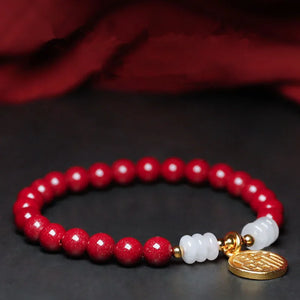 Cinnabar Bracelet Women's Purple Sand Jewelry