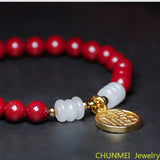 Cinnabar Bracelet Women's Purple Sand Jewelry