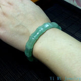 Luxury Dongling Jade Bamboo Bracelet Green Jade Car Bracelet